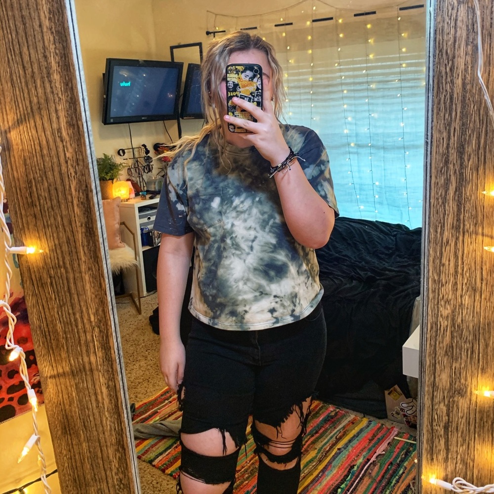 Bleach dyed shirt